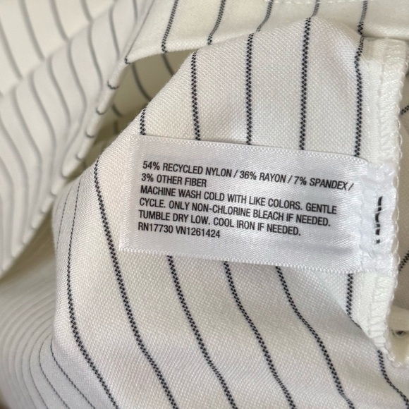 Wild Fable Women’s Short Sleeve Mini Shift Dress NWT Size Large White/Black - Picture 3 of 5